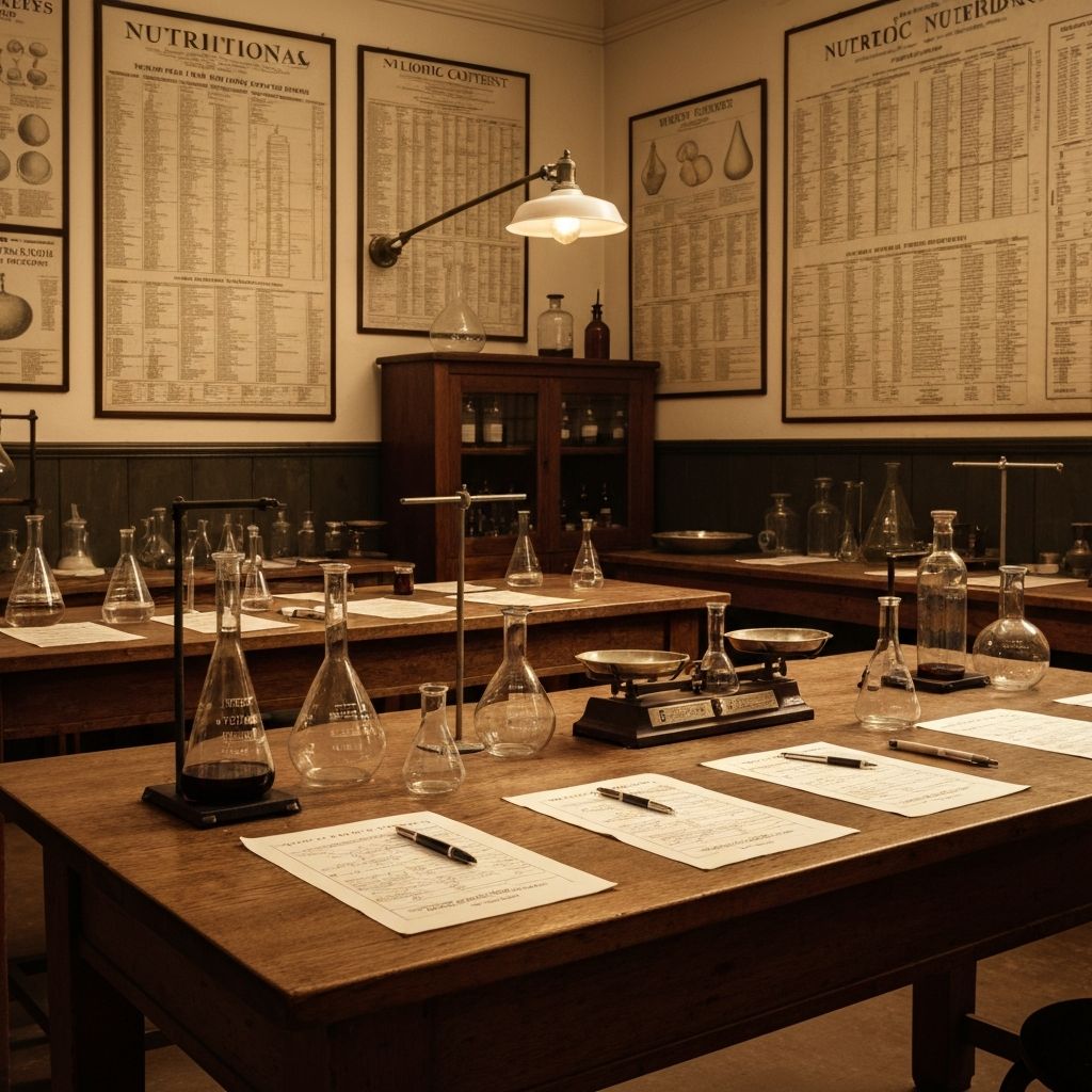 Historisches Laboratorium mit wissenschaftlichen Instrumenten